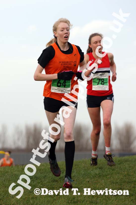 Amy Etherington Durham City) under-20 women 3rd North Eastern Cross Country, Champs., Temple Park, South Shields. Photo: David T. Hewitson/Sports for All Pics
